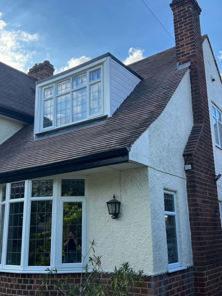 This is a photo of a dormer window which has just had some repairs carried out where the roof and the dormer meet. Works carried out by TRP Roofing Sutton-on-Hull